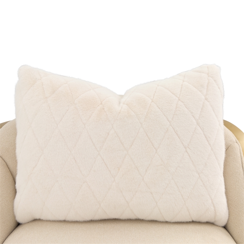 Scotts Square Chenille Chaise Lounge - Cornsilk/Gold