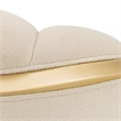 Scotts Square Chenille Chaise Lounge - Cornsilk/Gold