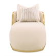 Scotts Square Chenille Chaise Lounge - Cornsilk/Gold