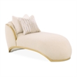 Scotts Square Chenille Chaise Lounge - Cornsilk/Gold