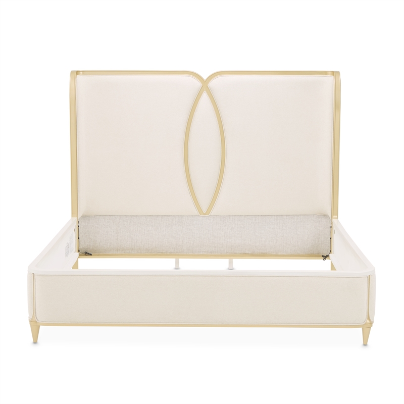 Scotts Square Cal. King Bed - Cornsilk/Light Champagne