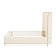 Scotts Square Queen Bed - Cornsilk/Light Champagne
