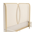 Scotts Square Queen Bed - Cornsilk/Light Champagne