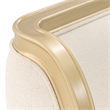 Scotts Square Queen Bed - Cornsilk/Light Champagne