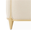 Scotts Square Queen Bed - Cornsilk/Light Champagne