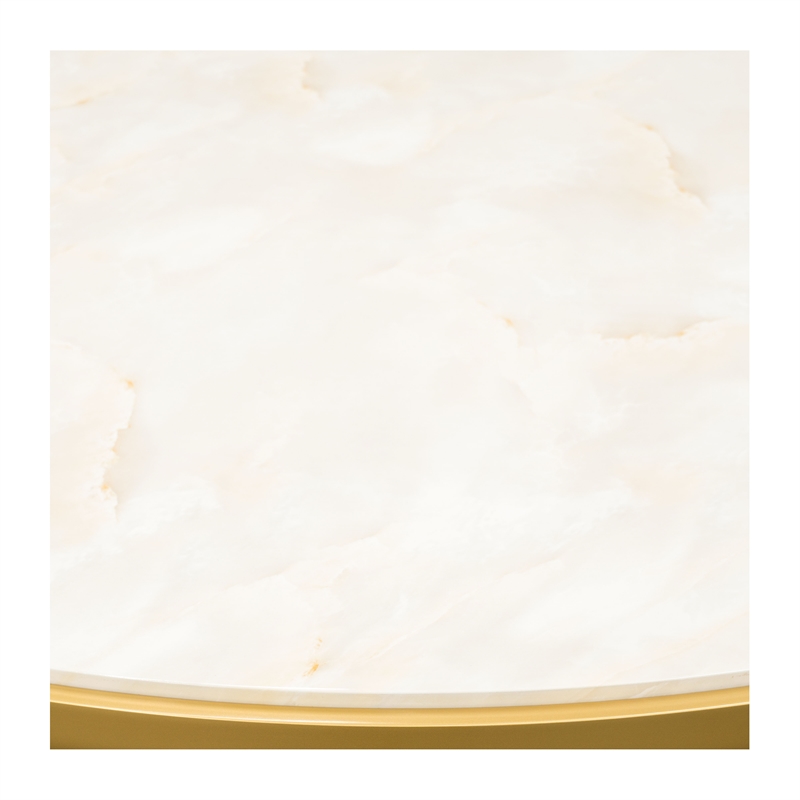 Scotts Square Round Dining Table - Light Champagne