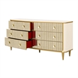 Scotts Square Dresser with Mirror - Light Champagne