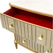 Scotts Square Dresser with Mirror - Light Champagne