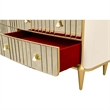 Scotts Square Dresser with Mirror - Light Champagne