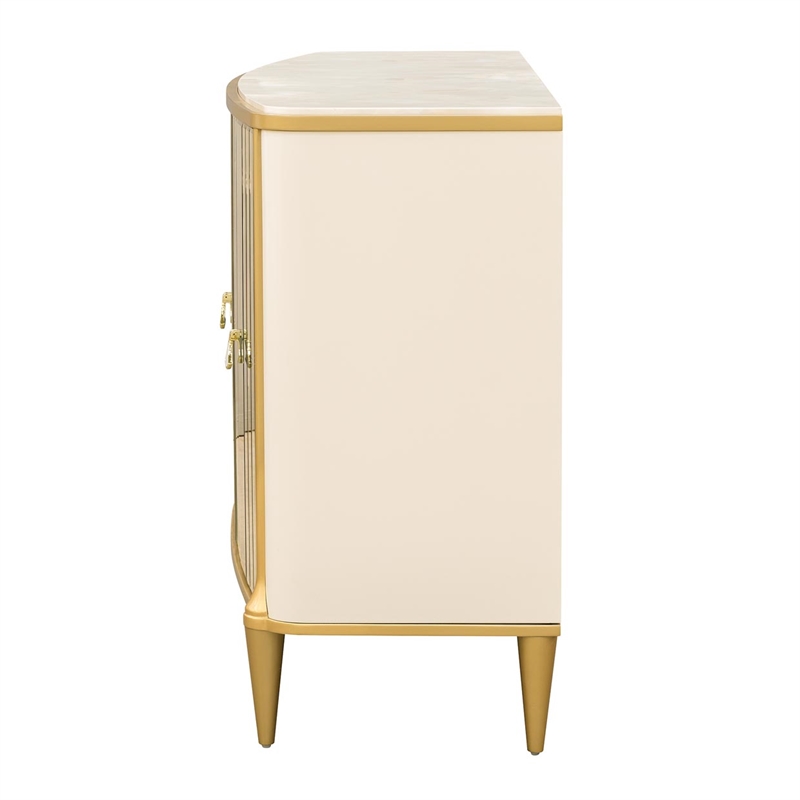 Scotts Square Mirrored Sideboard - Light Champagne