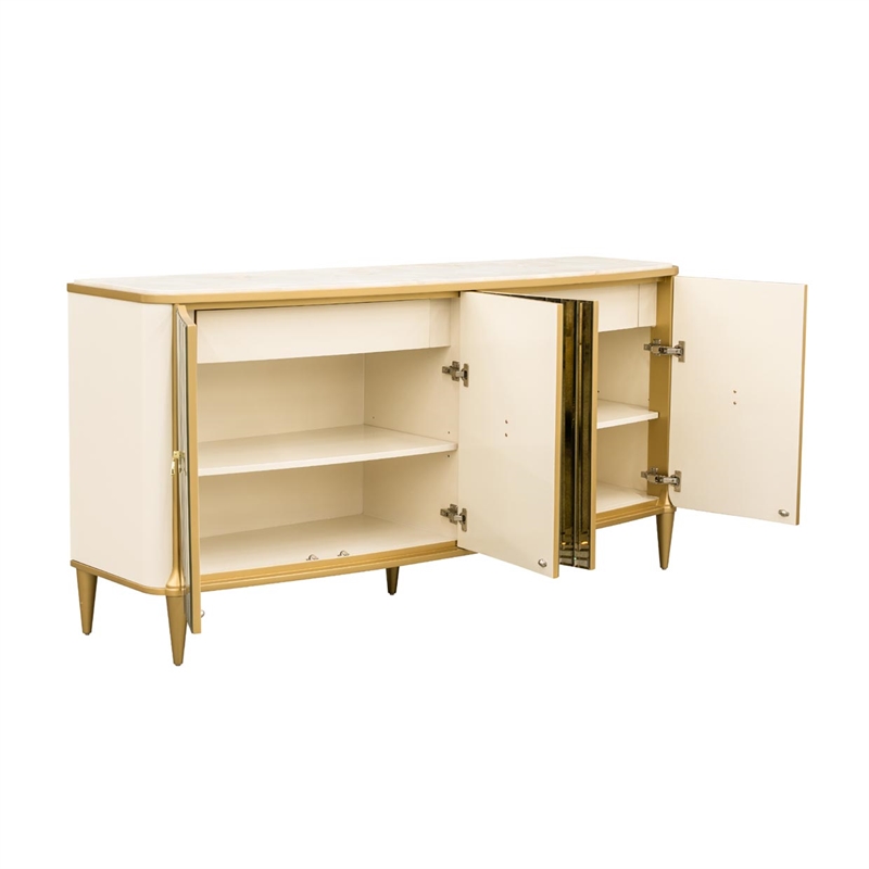 Scotts Square Mirrored Sideboard - Light Champagne