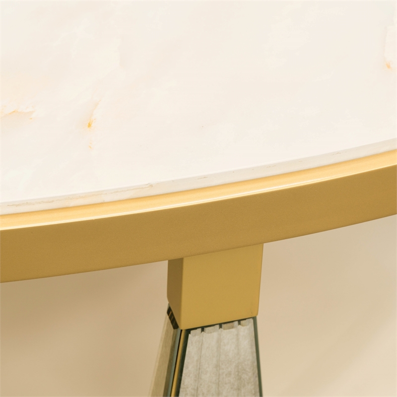 Scotts Square Oval Cocktail Table - Light Champagne