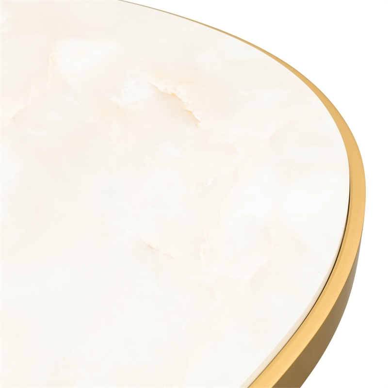 Scotts Square Oval Cocktail Table - Light Champagne