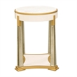 Scotts Square End Table - Light Champagne
