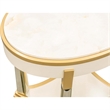 Scotts Square End Table - Light Champagne