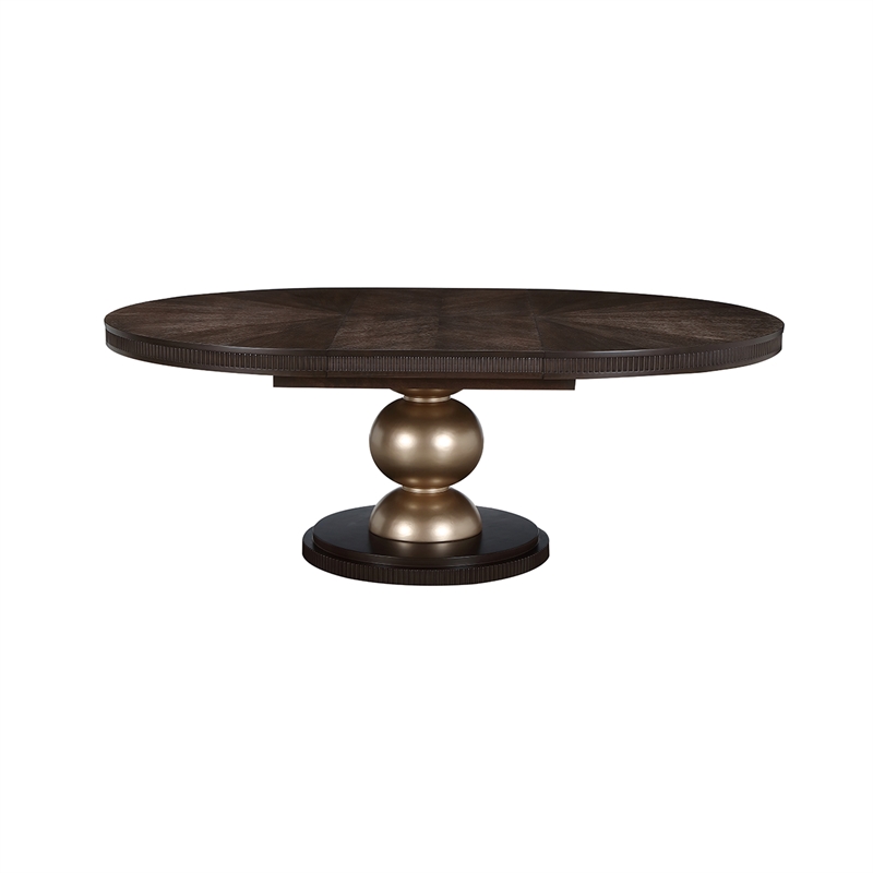 West Kensington Oval Dining Table - Medium Espresso