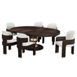 West Kensington Oval Dining Table - Medium Espresso