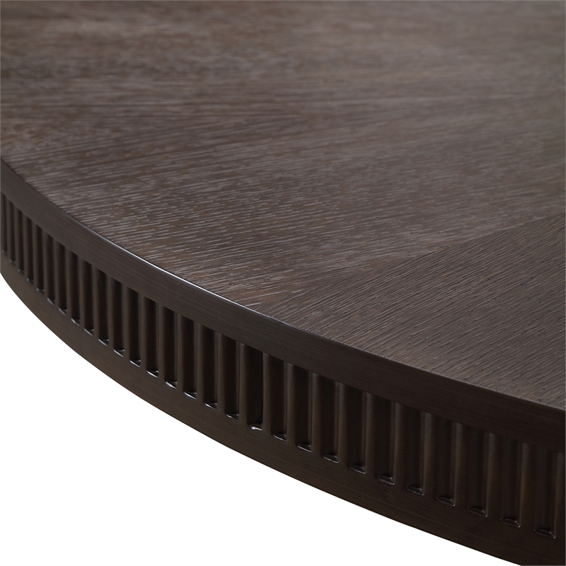 West Kensington Oval Dining Table - Medium Espresso