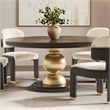 West Kensington Round Dining Table - Medium Espresso