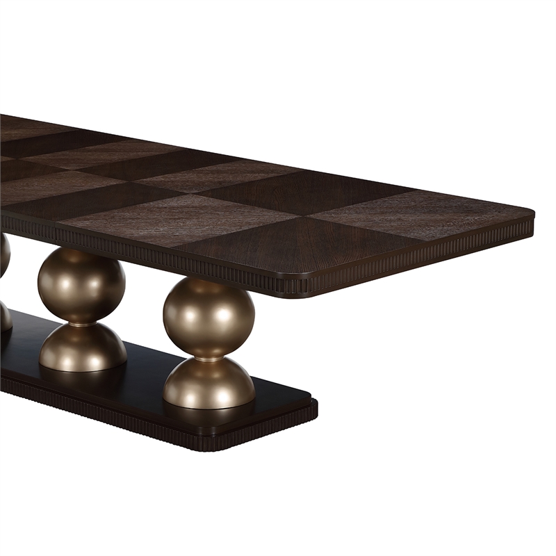 West Kensington Rectangular Dining Table - Medium Espresso