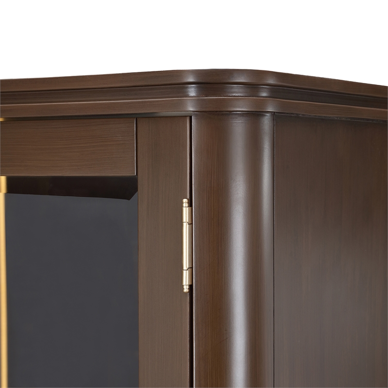 West Kensington Display Cabinet - Medium Espresso