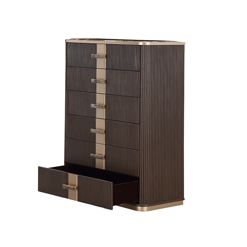 West Kensington Highboy Chest Medium Espresso