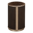 West Kensington Reeded Round Chairside Table - Medium Espresso