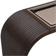 West Kensington Reeded Console Table - Medium Espresso