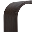 West Kensington Reeded Console Table - Medium Espresso