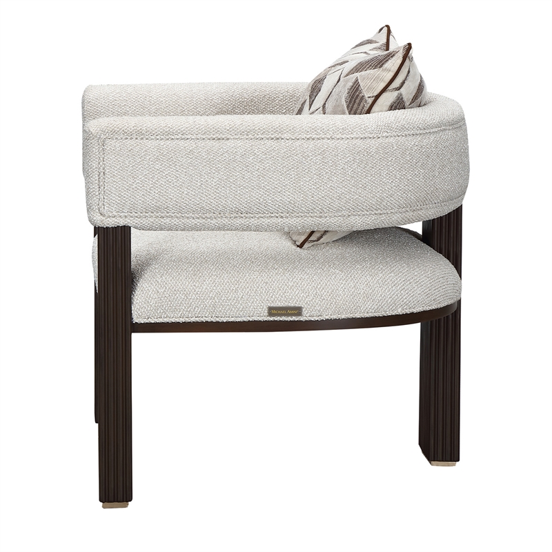 West Kensington Accent Chair - Buff/Medium Espresso