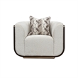 West Kensington Matching Chair - Buff/Medium Espresso