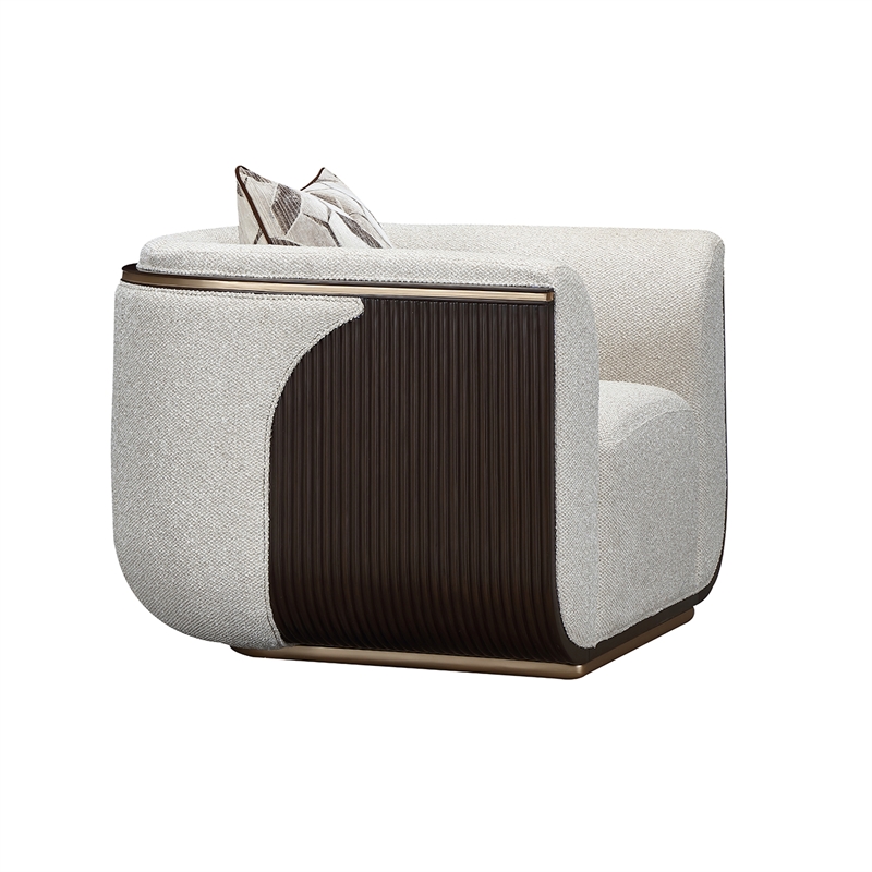 West Kensington Matching Chair - Buff/Medium Espresso