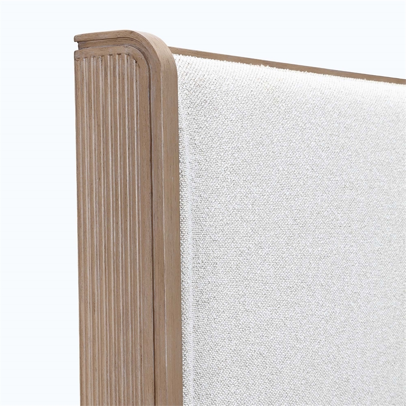 West Kensington Boucle Queen Bed - Sea Salt Caramel