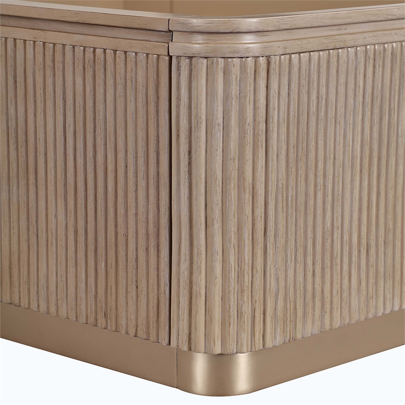 West Kensington Boucle Queen Bed - Sea Salt Caramel
