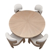 West Kensington Round Dining Table - Sea Salt Caramel