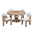 West Kensington Round Dining Table - Sea Salt Caramel