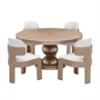 West Kensington Round Dining Table - Sea Salt Caramel