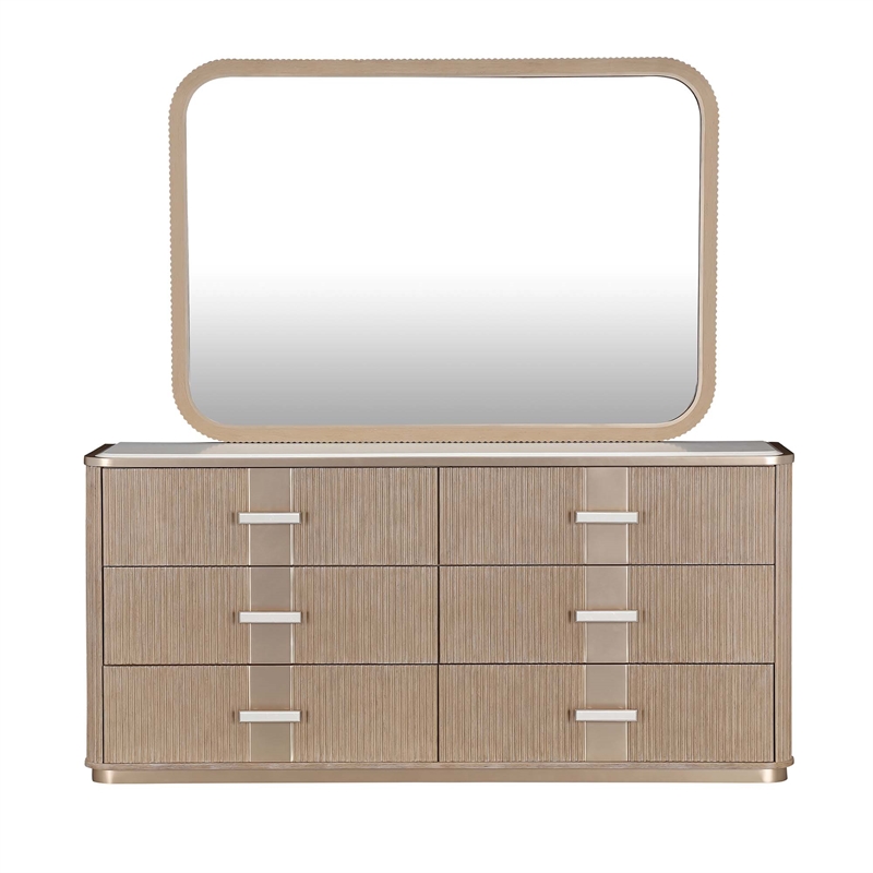West Kensington Dresser & Wall Mirror - Sea Salt Caramel