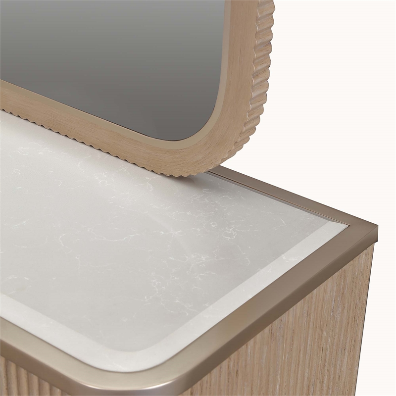 West Kensington Dresser & Wall Mirror - Sea Salt Caramel