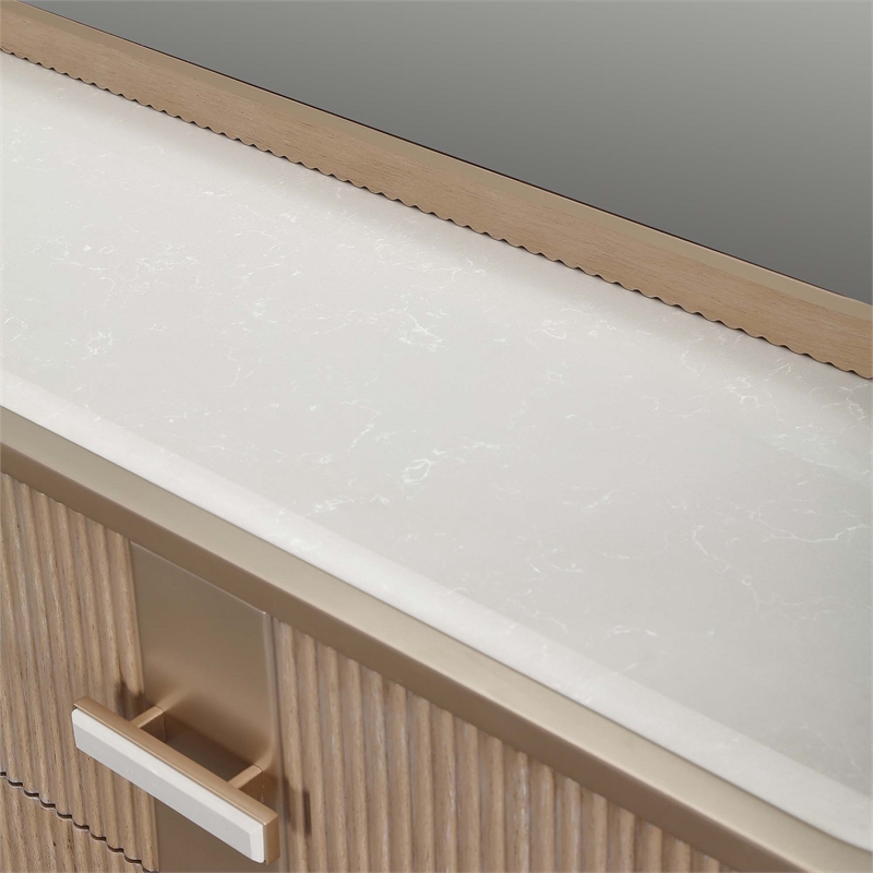 West Kensington Dresser & Wall Mirror - Sea Salt Caramel