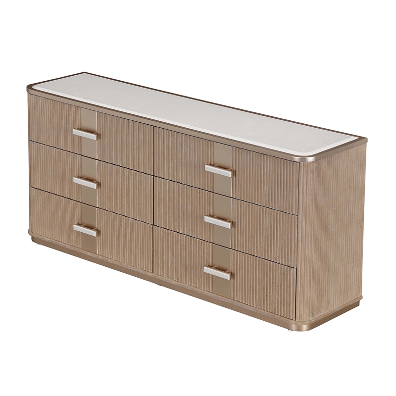 West Kensington 6-Drawer Dresser - Sea Salt Caramel