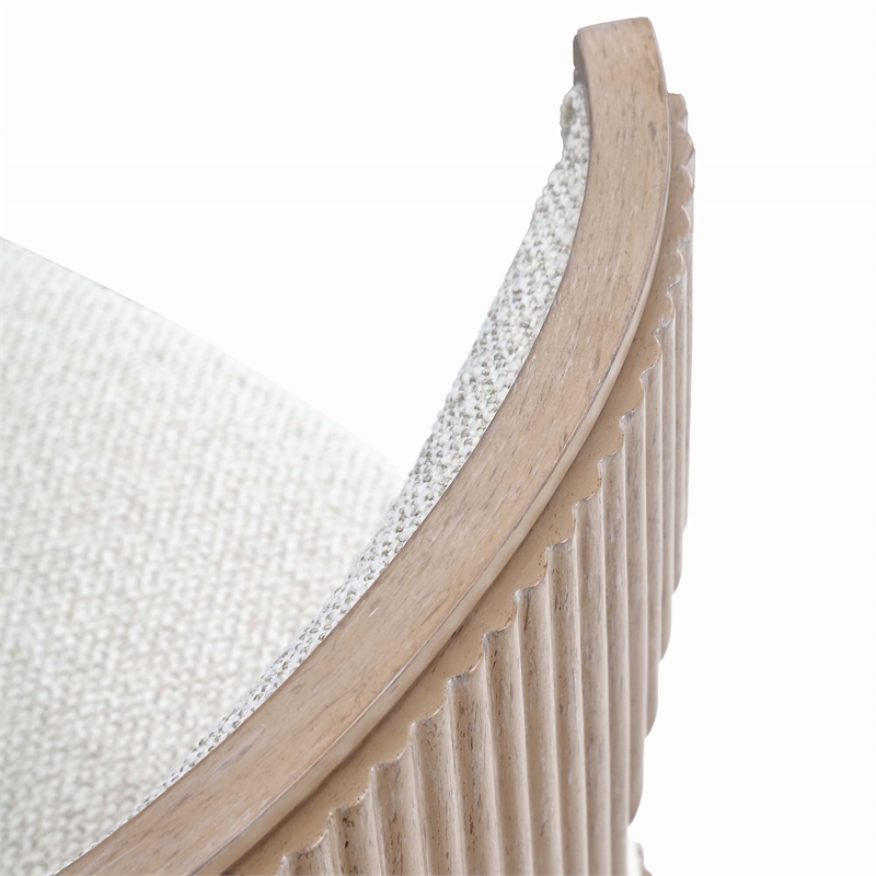 West Kensington Boucle Vanity Chair - Sea Salt Caramel