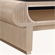 West Kensington Reeded Cocktail Table - Sea Salt Caramel