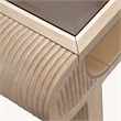 West Kensington Reeded Cocktail Table - Sea Salt Caramel