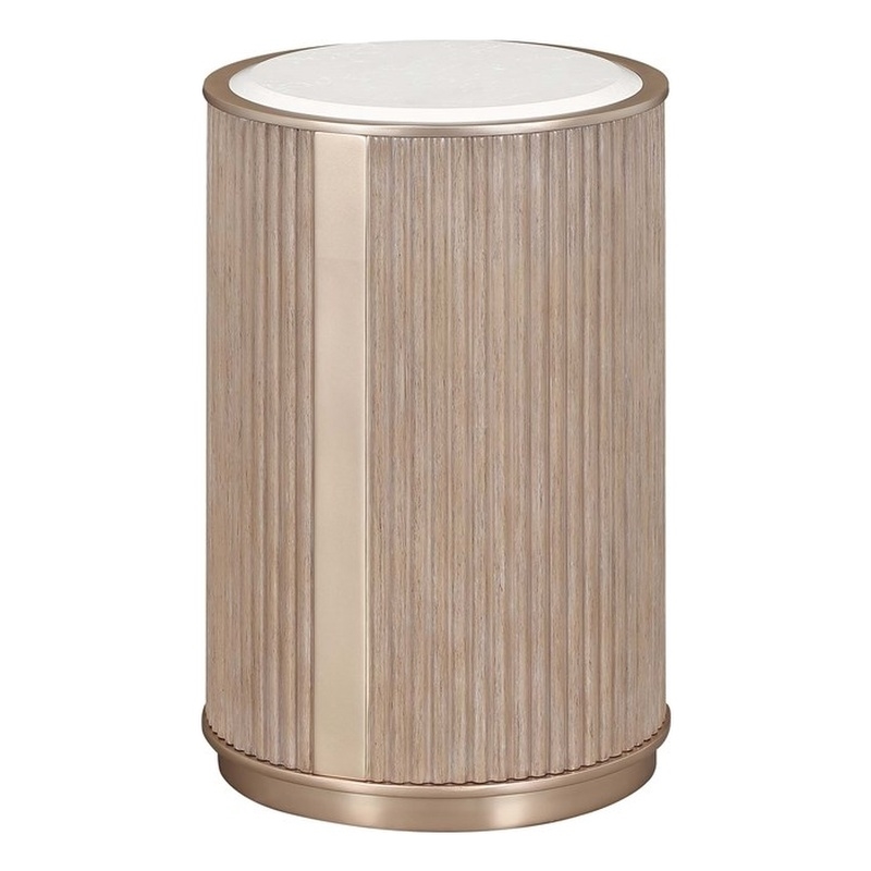West Kensington Chairside Table - Sea Salt Caramel