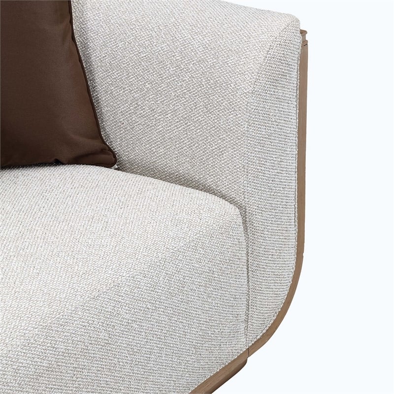 West Kensington Boucle Sofa - Buff/Seal Salt Caramel