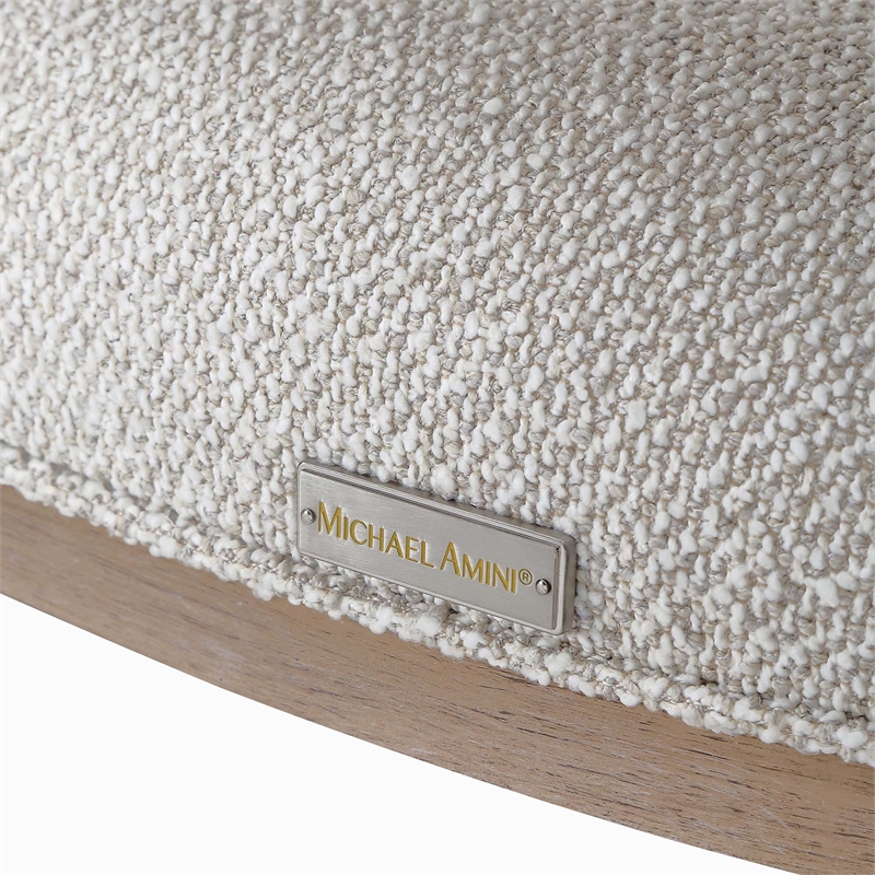 West Kensington Boucle Accent Chair - Buff/Seal Salt Caramel