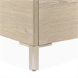 Lotus Bay King Panel Bed with LED Lights - Sand