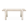 Lotus Bay Narrow Rectangular Dining Table - Sand