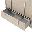Lotus Bay Five-Drawer Chest with Dual Cabinets - Sand